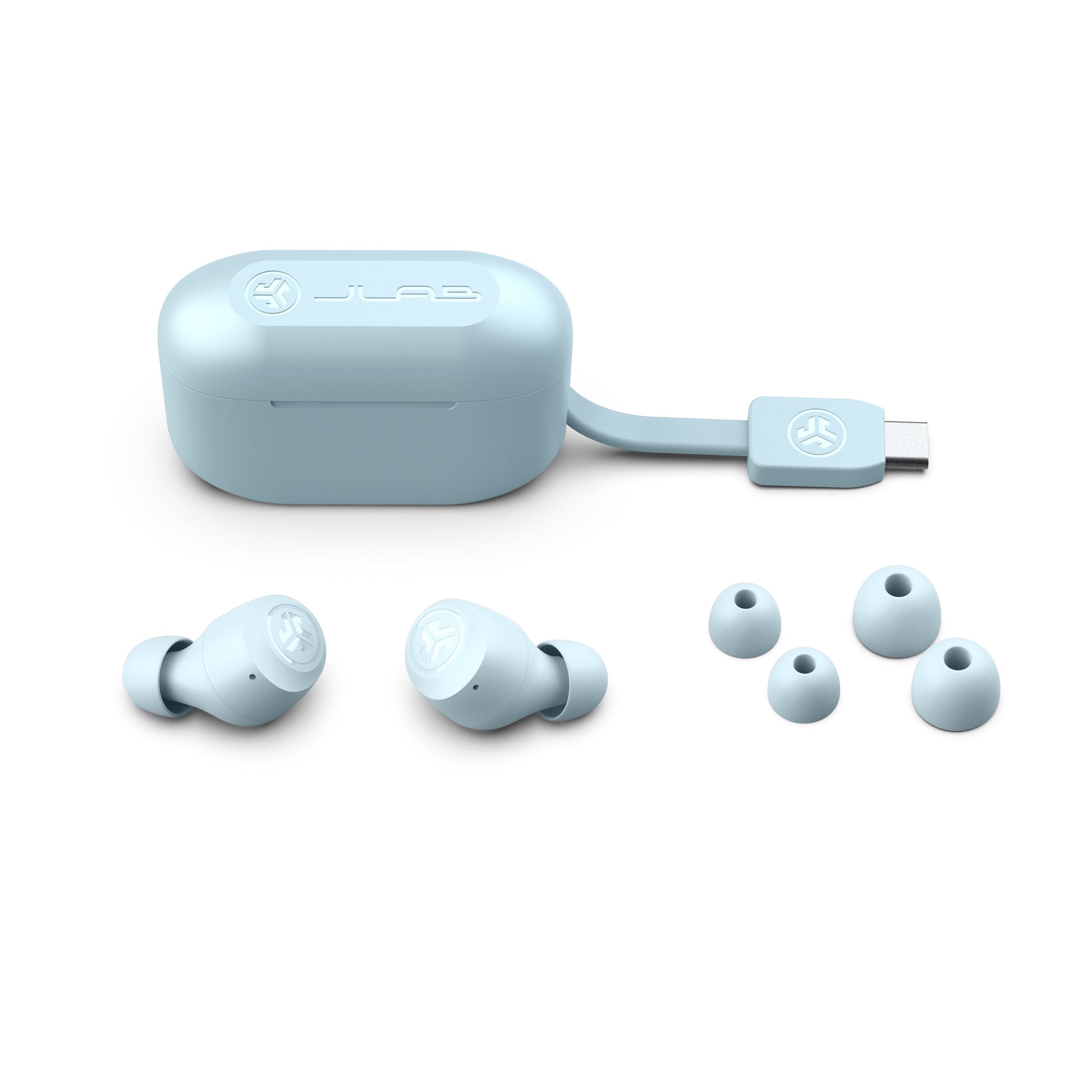 Go Pop + Light Blue Earbuds 