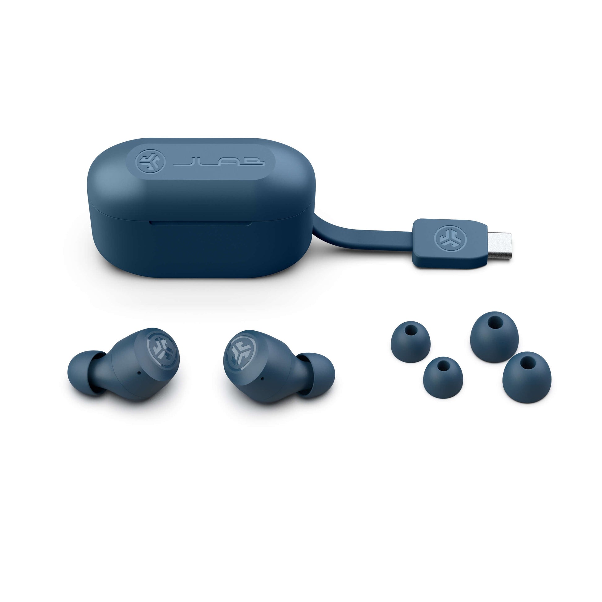 Go Pop + Navy Earbuds 