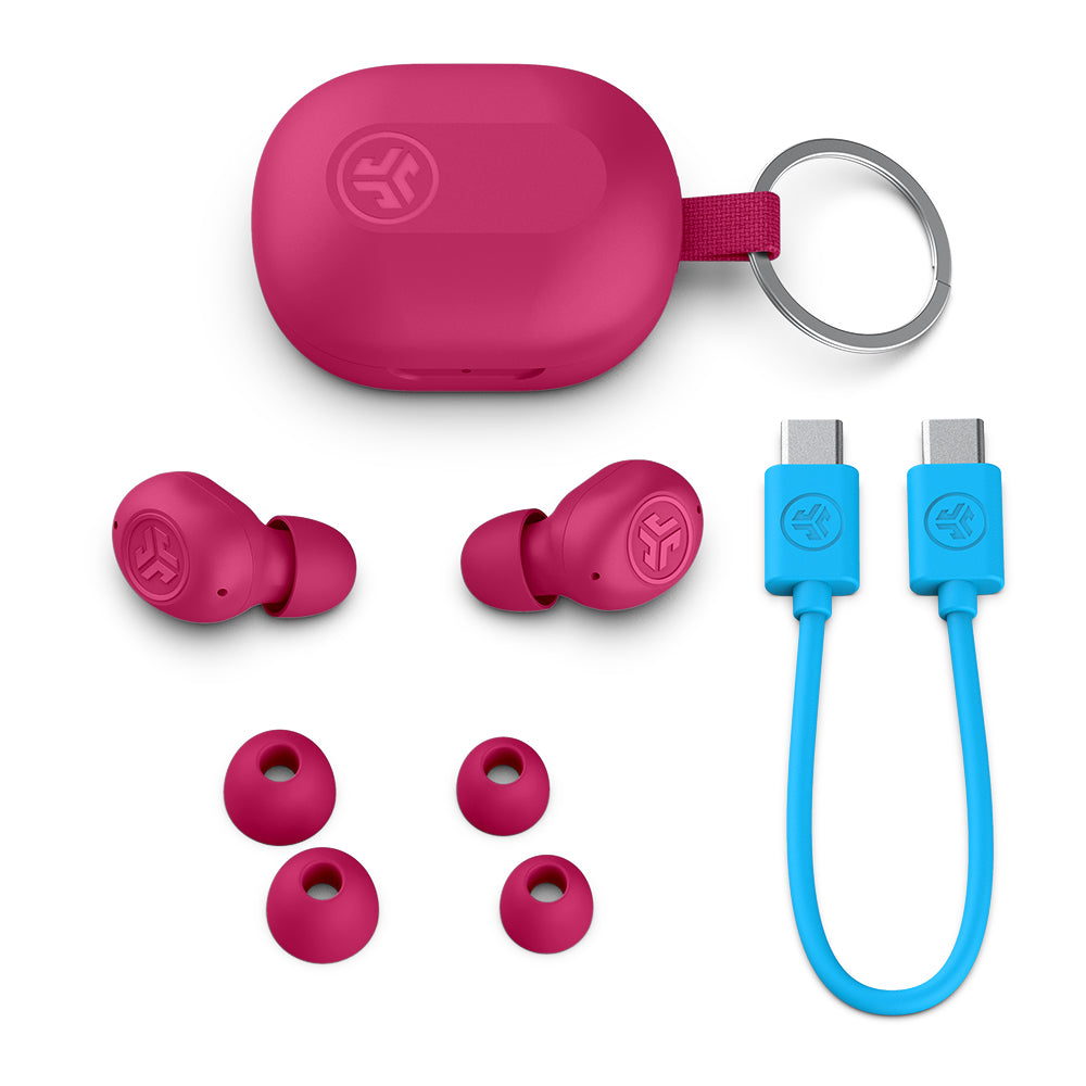 JLab JBuds Mini Earbuds Magenta Pink 