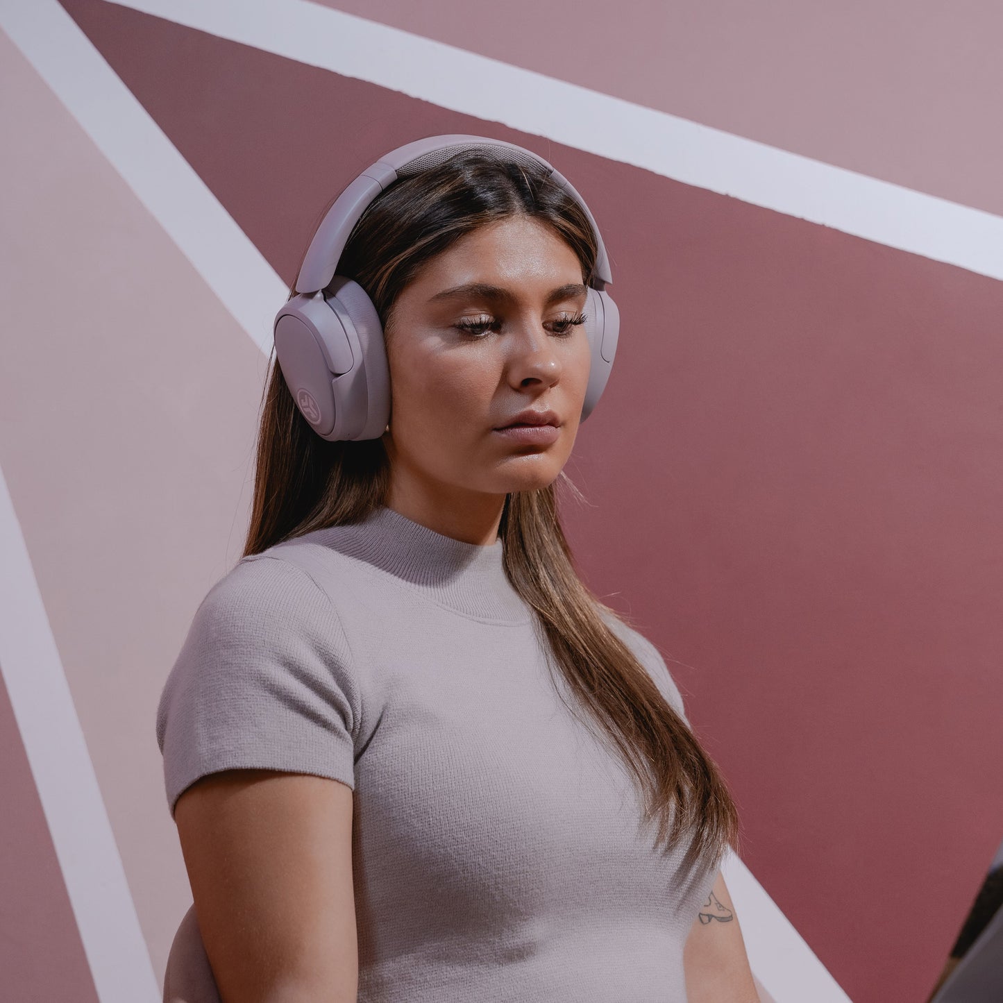 JBuds LUX ANC Headphones Mauve 